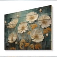 thumbnail image 2 of Designart "Dandelion Daydream in Green" Floral Print on Natural Pine Wood, 2 of 5