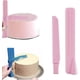 thumbnail image 3 of Nivelador de pasteles ajustable, herramientas para el tratamiento de superficies de pasteles, 2 piezas (azul + rosa), 3 of 5