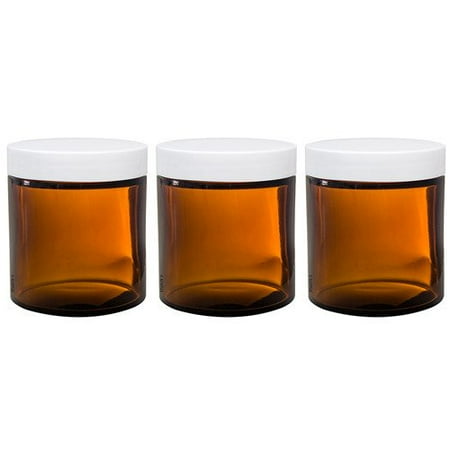 sided lids spatulas ml jar amber smooth thick oz straight labels pack glass
