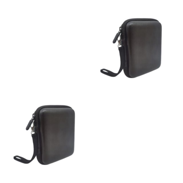 Advancent Bolsa de almacenamiento de púas de guitarra con cierre Universal, organizador de púa impermeable, contenedor, accesorio para Media malla negra. 2piezas