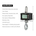 thumbnail image 2 of Digital Hanging Scale 1000kg/ 2204lbs Portable Heavy Duty Crane Scale LCD Backlight Industrial Hook Scales Unit Change/ Data Hol ,Portable, 2 of 6