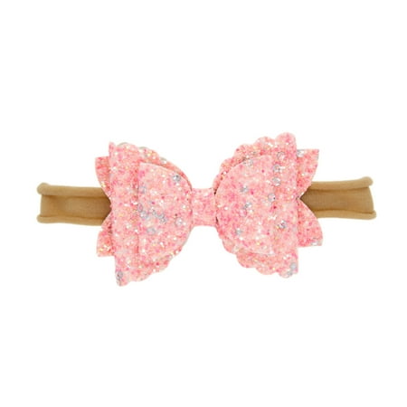 

Aayomet Hair Elastic Ties Girls Bow 1Pair Accessories Baby Band Rubber Hair Kids Hair Pretty Hair Baby Girl Head Wraps