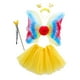 thumbnail image 1 of Conjunto de disfraz de hada Fernando 4 piezas con Ala del ángel amarillo, 1 of 8