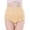 Beige, variant on LIZUOJUN Under $3 Cotton Underwear For Women Comfortable High Waisted Briefs Moisture-Wicking Full Coverage Stretch Breathable Panties Regular & Plus Size L-4XL