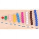 thumbnail image 1 of Juguete de madera Montessori con caja de seguridad y barra de cuentas, juguete educativo para aprender matemáticas, regalo Color 3, 1 of 2