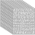 thumbnail image 1 of shiyou-10 Sheets Small Letter Stickers - 1 Inch Handwritten White Vinyl Self Adhesive Alphabet Number Stickers Stick on Letters for Arts Crafts Outdoor Sign Wall Mailbox Windows Doors Car Poster Boar, 1 of 4