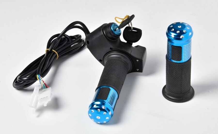 EBike+Electric Scooters E-bike Bar 36V//48V Throttle Grip Handlebar 180cm Cable-X