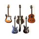 thumbnail image 3 of Paquete de 2 ganchos para guitarra YONGSHENG montaje en pared dorado negro, 3 of 5