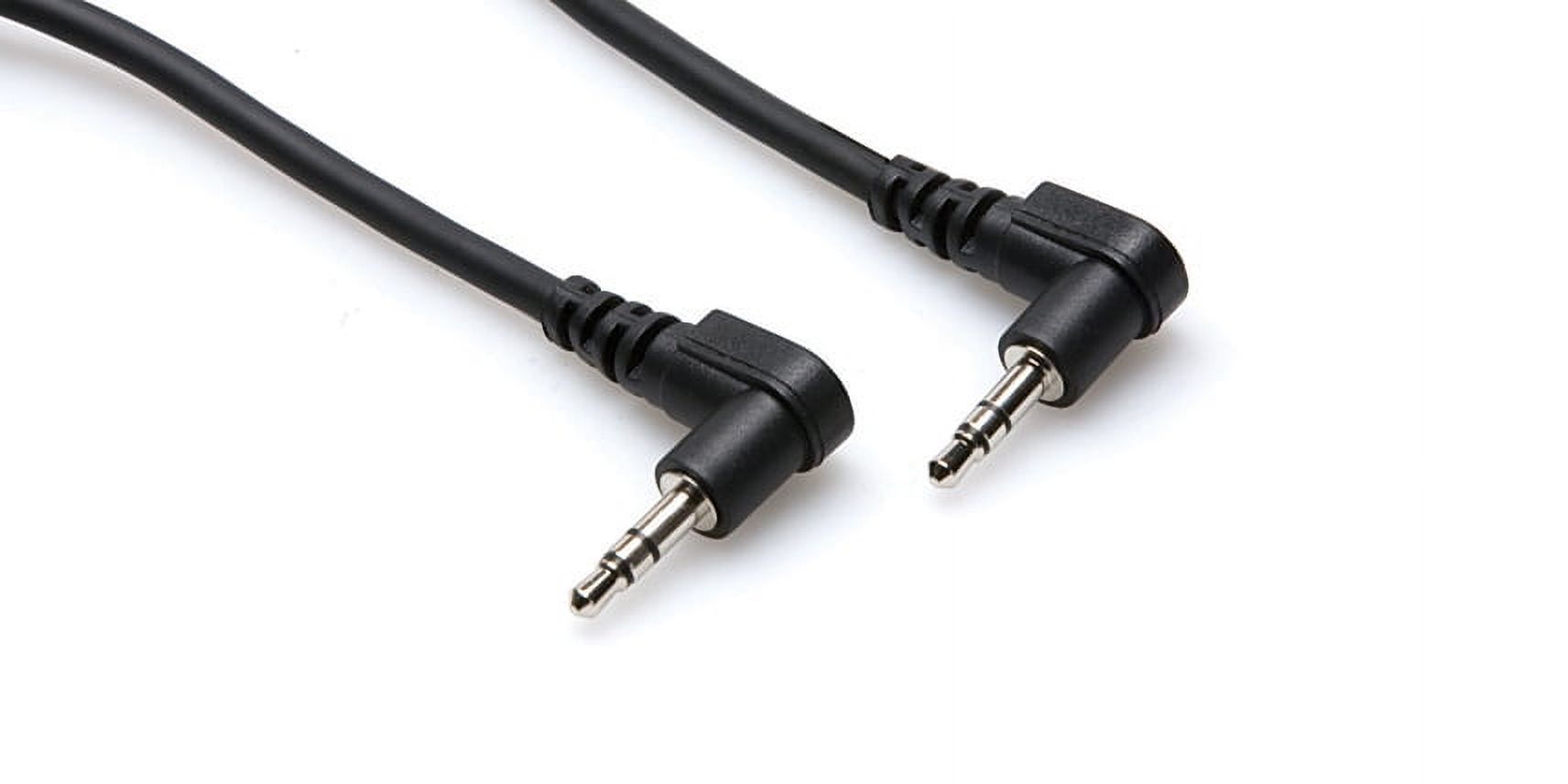 HOSA - Stereo Interconnect Cable - Right-angle 3.5 mm TRS to Same - 8 in - image 2 of 2