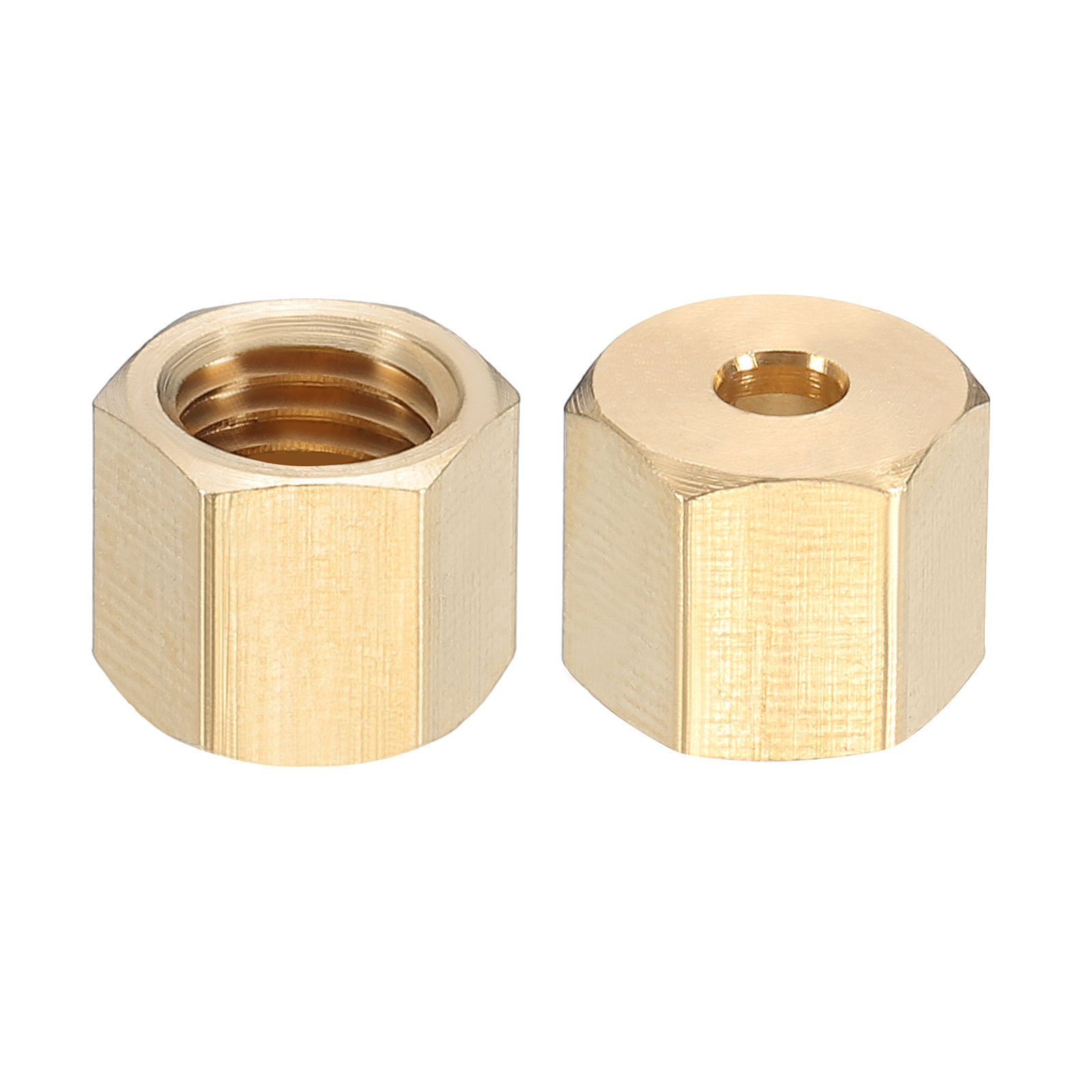 Unique Bargains Brass Compression Nut Fitting for Plumbing Systems 8.5 x 10mm