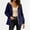 Navy, variant on Women's Puffer Jackets Long Sleeve Hooded Fleece Lined Zip Up Quilted Coat Lightweight Fall Winter Warm Casual Outerwear with Pockets Wine
