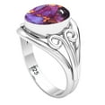 thumbnail image 2 of Copper Purple Turquoise Women Jewelry 925 Sterling Silver Ring, 2 of 10