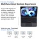 thumbnail image 4 of Caso Teclado con funda de control inteligente para tableta, diseño tres en uno, panel táctil de tamaño completo, teclas estilo tijera, soporte flotante, atracción magnética inteligente, ampli, 4 of 8