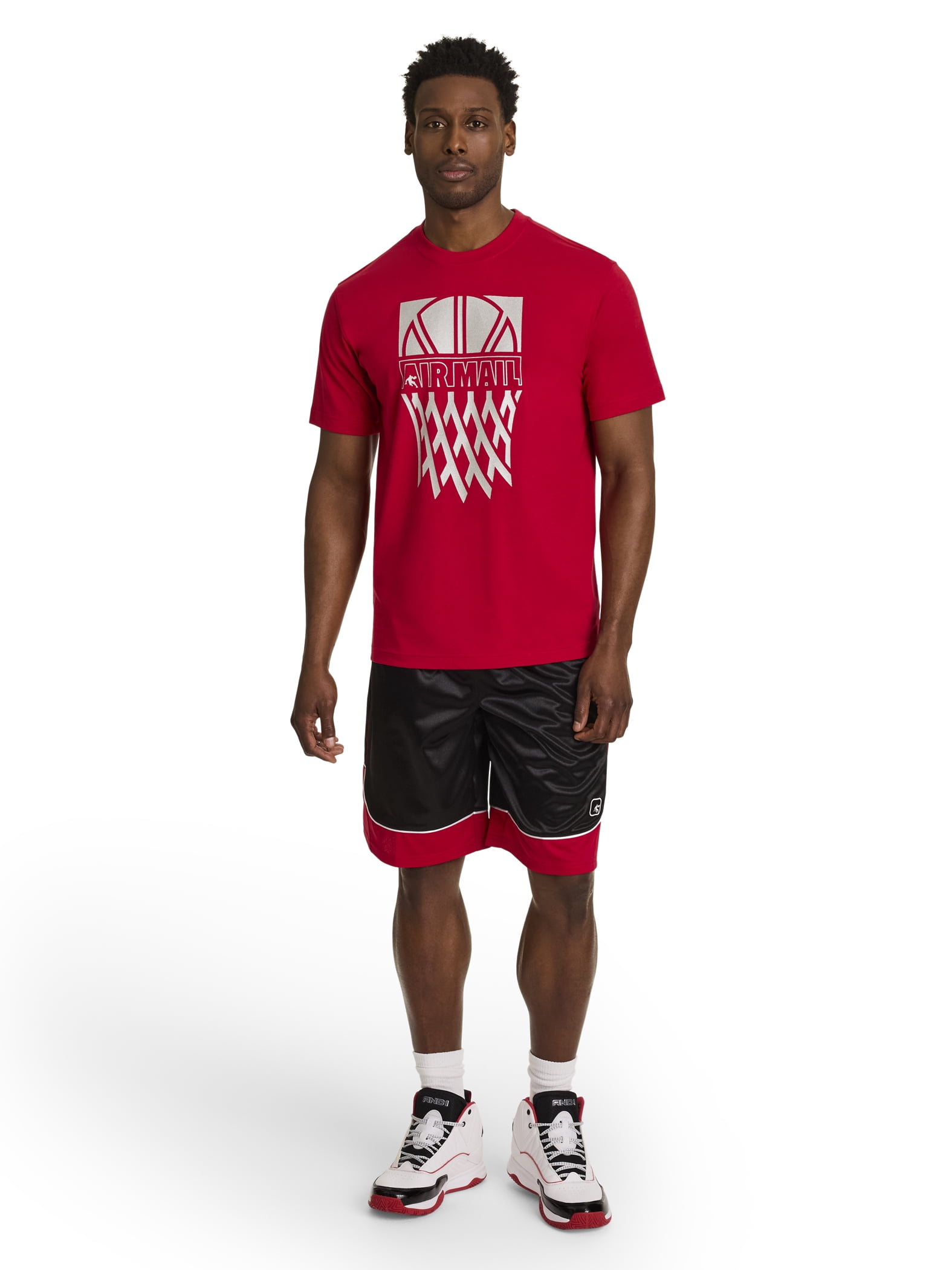 AND1 Men's and Big Men's Graphic T-Shirt, up to Size 5XL