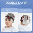thumbnail image 6 of Honeii Christmas Snowman With Hat Print Kids Knit Beanie Watch Hat ,Knit Cap for Boys and Girls, 6 of 7