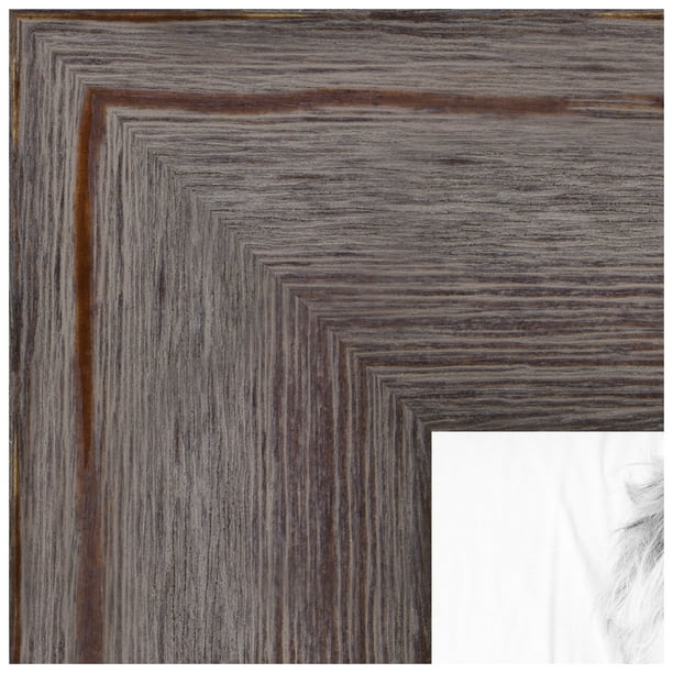 ArtToFrames 11x14 Inch Grey Picture Frame, This Gray Wood Poster Frame