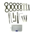 thumbnail image 4 of Kit de herramientas de reparación de saxofón de 17 piezas, almohadilla de nivelación de flauta, Kit de limpieza de saxofón resistente al desgaste para, 4 of 9