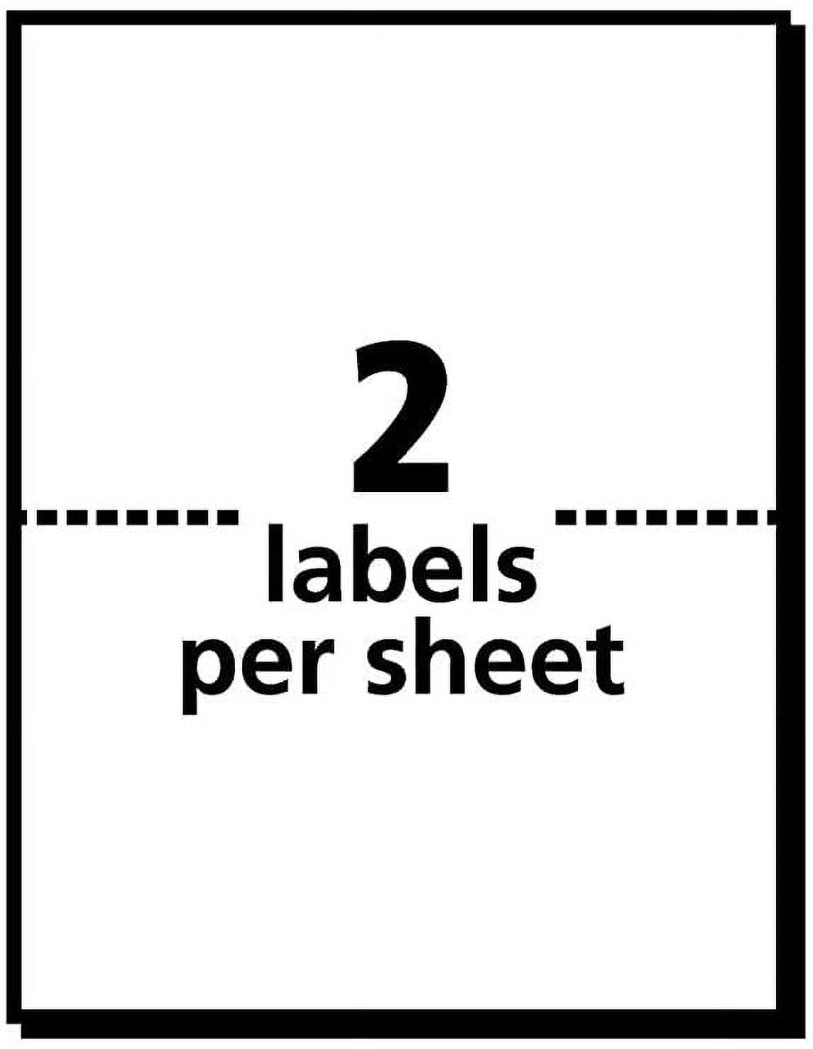 Avery Shipping Address Labels, Inkjet, 250 Labels, Half Sheet Labels, Permanent, TrueBlock (5-pack 8126)