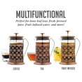 thumbnail image 3 of OVENTE 20 Ounce French Press Coffee & Tea Maker, Perfect for Hot & Cold Brew, Copper FSF20C, 3 of 9