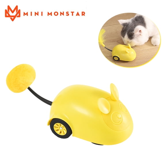 Mini Monstar Jouet Télécommandé pour Animaux Casse-Tête Souris Amusante 2.4GHz Télécommande Sans Fil/intégré Infrarouge/charge USB/conçu Ergonomique Interaction Humaine Jouet pour Animaux Amusant