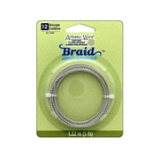 Artistic Wire Braid 12Ga 2.1mm Tarnish Silver 5ft
