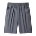 thumbnail image 4 of Men's Workout Running Shorts 7" Lightweight Training Gym Athletic Shorts for Men with Zipper Pockets Size XS-2XL Dark Gray, 4 of 9