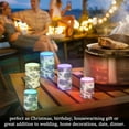 thumbnail image 4 of Yayeee Flameless Candles with Remote Flickering Battery Operated Multi Color Changing, Navy Flower, 4 of 7