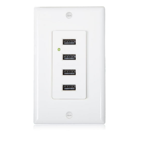 Maima 4 2a High Sd Usb Wall Horizontal Ports Plate Included