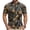 Coffee, variant on Cycling Shirt Short Sleeve, Deep Timber & Maple Camo 1/4 Zip Top, Premium Mens Cycling Jersey for Gravel Endurance, Quick Dry Mechanical Stretch Bike Riding Shirt