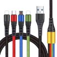 thumbnail image 5 of El cable de datos de uno a cuatro es adecuado para Android 2 Cable de carga rápida multicabezal 4 en 1 tipo C de Apple, 5 of 5