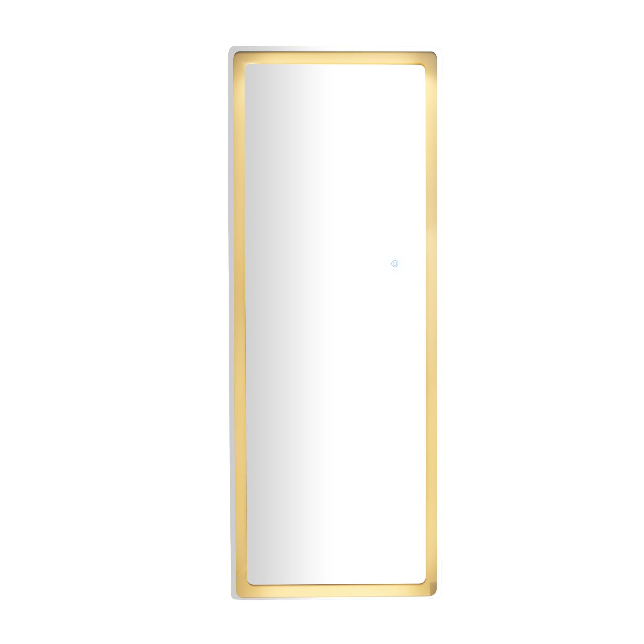 DecMode 26" x 67" Silver LED Mirror