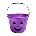 thumbnail image 2 of Halloween Pumpkin Candy Bucket, Plastic Pail with Handle, Trick-or-Treat Candy Storage and Party Decoration -P, 2 of 5