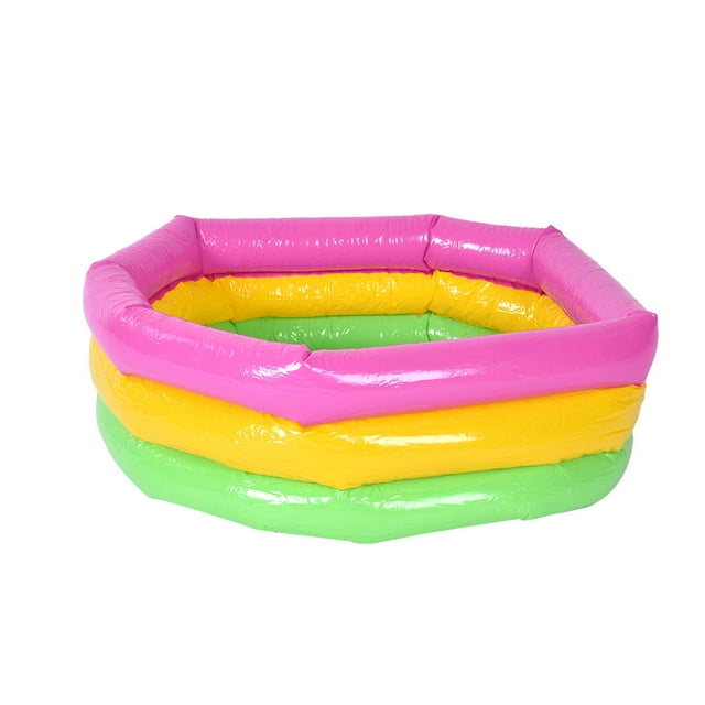 Toddler Inflatable Swimming Pool,Threelayer Rainbow Space Toy Infant Inflatable Swimming Pool Kiddie Inflatable Pool High Capacity