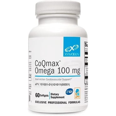 Burping Lemon XYMOGEN CoQmax Omega 50 mg - Dual-Action Heart Health Support - CoQ10 ...