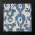 thumbnail image 2 of Zarris, Chariklia 20x20 Black Modern Framed Museum Art Print Titled - Water Ikat II, 2 of 5