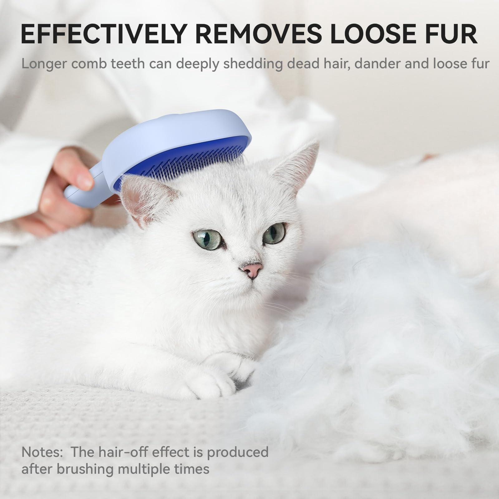 Cat Brush for Shedding, Cat Brushes for Indoor Cats, Cat Brush for Long or Short Haired Cats, Cat Grooming Brush Cat Comb for Kitten Rabbit Massage Removes Loose Fur