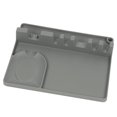 thumbnail image 2 of Worallymy Soporte para cucharas Espátula de silicona Estante de almacenamiento 6 ranuras para colgar Utensilios Resto Suministros de cocina gris Worallymy JD735811994, 2 of 7