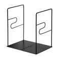 thumbnail image 2 of LCXmlly Sturdy Book Stand Simple Desktop Reading Book Holder Hollow Metal Book Clip Stand for Office Desktop Storage Student Learning 1 Pair, 2 of 8