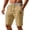 FQ69_Khaki, variant on Men's Shorts Casual Straight Leg Drawstring Elastic Waist Short Stretch Summer Beach Bermuda Shorts with Pockets Beige XL