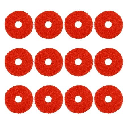 

90pcs Piano Washer Musical Instruments Parts Felt Piano Washers Small Ring Piano Tuning Accessories Keyboard Gadgets Supplies (Red)