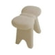 thumbnail image 5 of Taburete de tocador tapizado, reposapiés decorativo, taburete para pasillo Blanco, 5 of 9