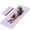 Light purple+Black, variant on Frach Wide Foldable Yoga Mat Extra Large 75"x32" Fast-Folding & Versatile Use Non-Slip TPE for Workout & Home Gym (Light Purple+Black)