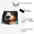 thumbnail image 3 of Yiaed Playful Smile Cute Dog Print Men's Soft Cotton Boxer Shorts Breathable Boxers Underwear Moisture-Wicking Underwear Stretch Boxer Briefs for Man-Medium, 3 of 5
