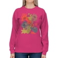 thumbnail image 2 of Floral Abstract Design Women's Sweatshirt, 2 of 3