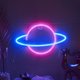 thumbnail image 3 of Signo de neón del planeta, letrero LED del planeta para la decoración de la pared, luz de neón colgante estética de Saturno, luces del planeta para el dormitorio, sala de juegos, 3 of 5