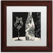 Trademark Fine Art "Vin Elegant I" Canvas Art by Color Bakery White Matte, Wood Frame