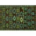 thumbnail image 1 of Ahgly Company Machine Washable Indoor Rectangle Southwestern Turquoise Blue Country Area Rugs, 2' x 3', 1 of 4