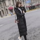 thumbnail image 5 of Chaqueta de algodón para mujer en invierno, estilo medio a largo, chaqueta de algodón por encima de la rodilla, chaqueta de algodón con capucha y gruesa, 5 of 6