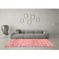 thumbnail image 3 of Ahgly Company Indoor Round Abstract Red Contemporary Area Rugs, 4' Round, 3 of 4
