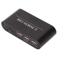 thumbnail image 3 of Conmutador KVM con interfaz multimedia HD 4K 30 Hz para compartir 2 computadoras en un monitor con cable USB para computadoras portátiles, 3 of 5